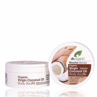 Dr. Organic Organic Virgin Coconut Oil Body Souffle 200ml Ενυδατική Μους Σώματος 'Ελαιο Καρύδας