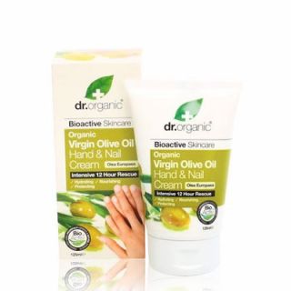 Dr. Organic Virgin Olive Oil Hand & Nail Cream 125ml Ενυδατική Κρέμα Χεριών με Παρθένο Λάδι Ελιάς