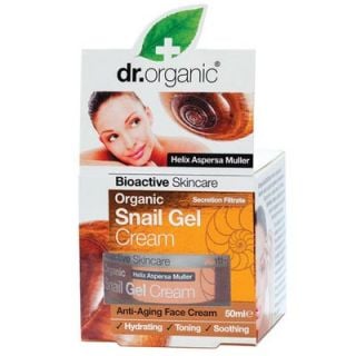 Dr. Organic Snail Gel Face Cream 50ml Αντιγηραντική Ενυδατική Κρέμα Προσώπου με Έκκριμα Σαλιγκαριού