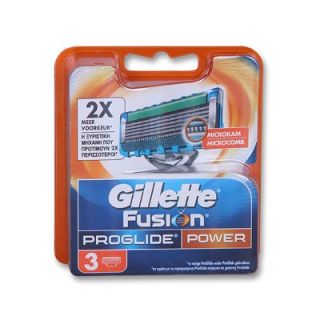 Gillette Fusion Proglide Power Ανταλλακτικά Ξυριστικής Μηχανής 3 Τεμάχια