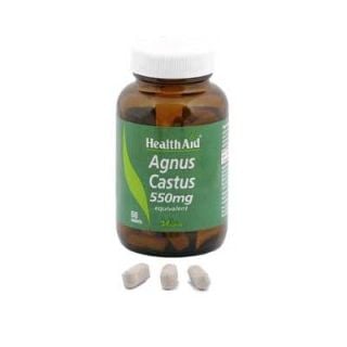 Health Aid Agnus Cactus 550mg 60 Tabs for Women