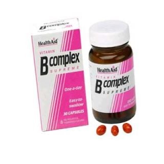 Health Aid B Complex Supreme 30 Caps Σύμπλεγμα Βιταμινών Β