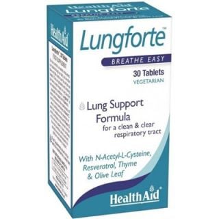 Health Aid Lungforte 30 Tabs Respiratory Health