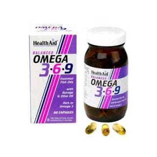 Health Aid Omega 3-6-9 1155mg 60 Caps Fatty Acids