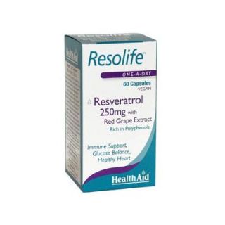 Health Aid Resolife Resveratrol 250mg 60 Vecaps Antioxidant