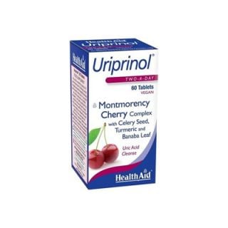 Health Aid Uriprinol 60 Tabs Διατήρηση Υγιών Επιπέδων Ουρικού Οξέος