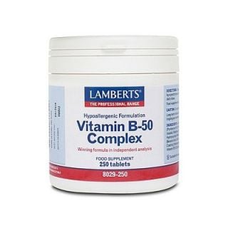 Lamberts B 50 Complex 250 Tabs Βιταμίνες του Συμπλέγματος Β