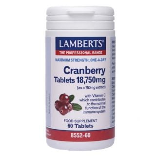 Lamberts Cranberry 18750mg 60 Tabs για το Ουροποιητικό Σύστημα