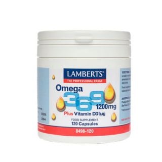 Lamberts Omega 3-6-9 1200mg 120 Caps Fatty acids