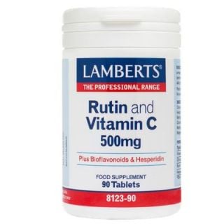 Lamberts Rutin and Vitamin C 500mg 90 Tabs with Bioflavonoids