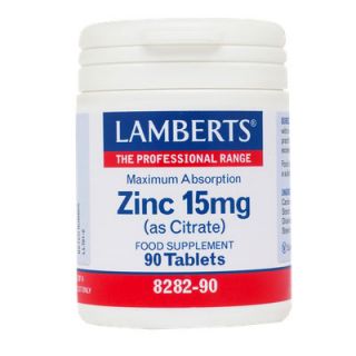 Lamberts Zinc 15mg Citrate 90 Tabs Ψευδάργυρος 