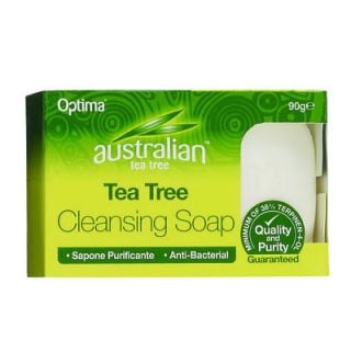 Optima Australian Tea Tree Antiseptic Cleansing Soap 90gr Καθαριστικό Σαπούνι με Έλαιο Τεϊόδεντρου