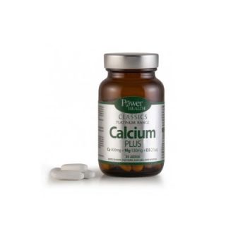 Power Health Calcium Plus (Ca 400 mg + Mg 130 mg + D3 2,5μg) Ασβέστιο 30 Tabs 