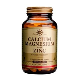 Solgar Calcium Magnesium plus Zinc 100 Tabs
