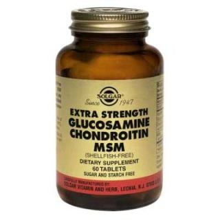 Solgar Extra Strength Glucosamine - Chondroitin - MSM 60 Tabs
