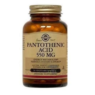 Solgar Pantothenic Acid 550mg 50 Veg. Caps