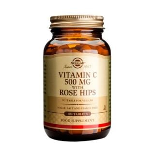 Solgar Vitamin C with Rose Hips 500mg 100 Tabs