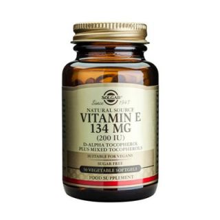 Solgar Vitamin E 200IU 134mg 50 Softgels
