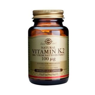 Solgar Vitamin K2 100μg 50 Veg, Caps