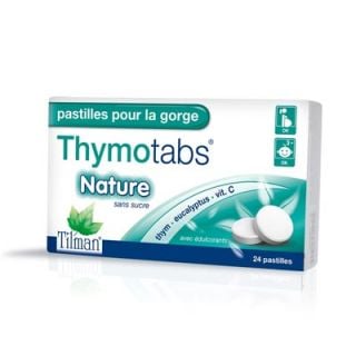 Tilman Thymo Tabs Nature 24 Pastilles for Sore Throat