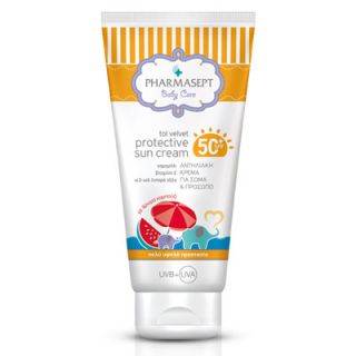 Pharmasept Baby Care Tol Velvet Protective Sun Cream SPF50+ 150ml Αντιηλιακό για Παιδιά - Βρέφη