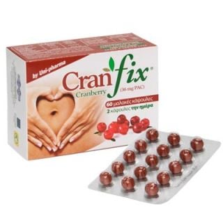 Uni-Pharma Cranfix Softgels 60 Caps κατά της Ουρολοίμωξης