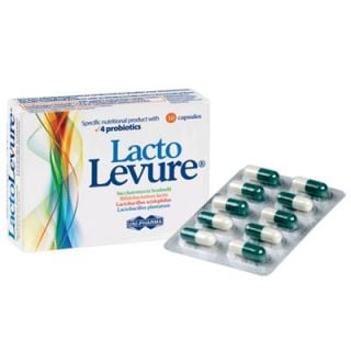 Uni-Pharma Lacto Levure 10 Caps Καλή Λειτουργία του Εντέρου - Προβιοτικά