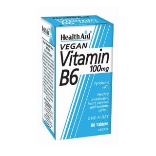 Health Aid Βιταμίνη B6 100mg 90 Tabs