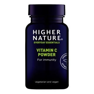 Higher Nature Vitamin C For Immunity Powder 180gr Συμπλήρωμα Διατροφής Βιταμίνη C Χαμηλής Οξύτητας σε Σκόνη