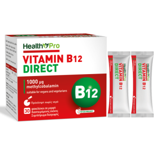 Health Pro Vitamin B12 Direct 1000μg Μεθυλκοβαλαμίνη 30 Φακελίσκοι