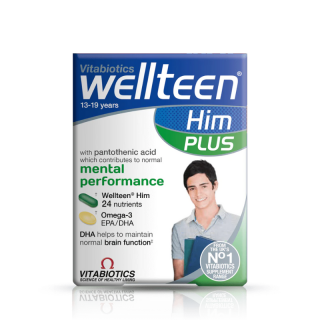 Vitabiotics Wellteen HIM Plus 28tabs+28caps Πολυβιταμίνη για Αγόρια