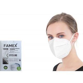 Famex FFP2 Λευκή 10τμχ Μάσκα Προστασίας