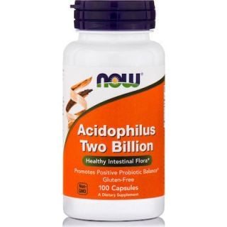 Now Foods 8 Billion Acidophilus & Bifidus 100κάψουλες για Σωστή Λειτουργία Εντέρου