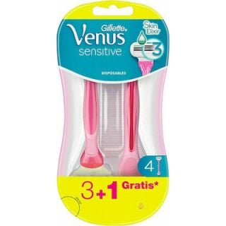 Gillette Venus Sensitive  3+1 Δώρο Τεμάχια Γυναικεία Ξυραφάκια μιας χρήσης