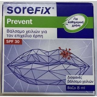 Sorefix Prevent Lip Balm SPF30 For Herpes, 8ml