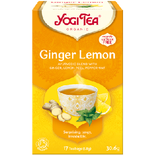 Yogi Tea Organic Με Τζίντζερ & Λεμόνι,  17 Φακελάκια