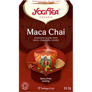 Yogi Tea Organic Maca Chai, Ayurvedic Blend With Maca, Cinnamon & Cloves  17 Teabags