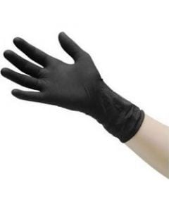 Trust Γάντια Νιτριλίου Μαύρα Χωρίς Πούδρα Small 100τμχ