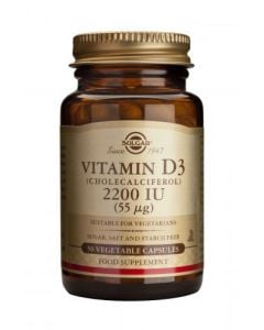 Solgar Vitamin D3 2200IU 50 Veg. Caps 