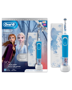 Oral-B Vitality Kids Frozen Special Edition Ηλεκτρική Παιδική Επαναφορτιζόμενη Οδοντόβουρτσα  3+ Ετών + ΔΩΡΟ Travel Case
