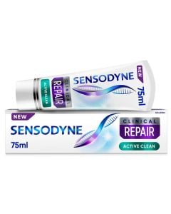 Sensodyne Clinical Repair Active Clean Toothpaste 75ml Οδοντόκρεμα για Αναδόμηση των Ευαίσθητων Δοντιών