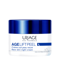 Uriage Age Lift Peel Night Cream 50ml Αντιγηραντική Κρέμα Νύχτας με Yαλουρονικό Οξύ και AHA
