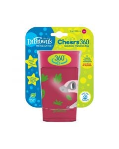 Dr. Brown's Cheers 360° RED Spoutless Transition Cup TC01096 9m+, 300ml