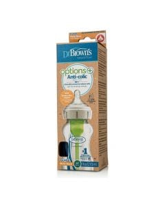 Dr. Brown's Options+ Anti-colic Glass Baby Bottle Wide Neck 270ml (WB91740)