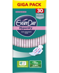 Every Day Giga Pack Σερβιέτες Με Φτερά Hyperdry Normal Ultra Plus 30τμχ
