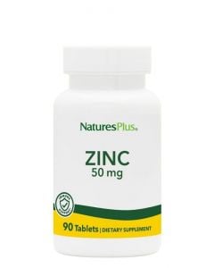 Natures Plus Zinc 50mg Ψευδάργυρος 90ταμπλέτες