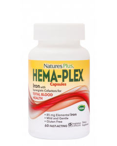 Nature's Plus Hema Plex Συμπλήρωμα Διατροφής για Eνίσχυση Σιδήρου 60κάψουλες