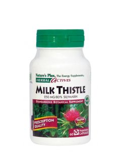 Nature's Plus Milk Thistle 250mg Γαϊδουράγκαθο Ισχυρό Αντιοξειδωτικό, Αντιφλεγμονώδες & Αποτοξινωτικό 60 φυτικές κάψουλες