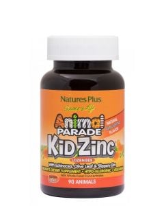 Nature's Plus Animal Parade Kidzinc Lozenges 8mg Συμπλήρωμα Διατροφής Με Οργανικό Ψευδάργυρο για Παιδιά 90παστίλιες