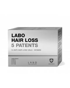 Labo Anti-Hair Loss 5 Patents For Women Σύμπλοκο Κατά Της Τριχόπτωσης Για Γυναίκες14 Φιαλίδια